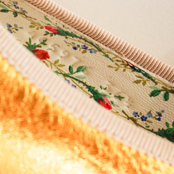 Gucci Gold & Black Patent Leather Hannelore Detachable Platform Flat - Picture 13 of 13